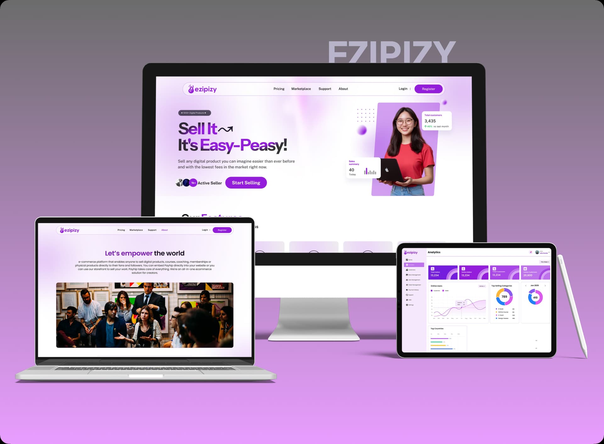 All-in-One Digital Products Marketplace & Creator Platform